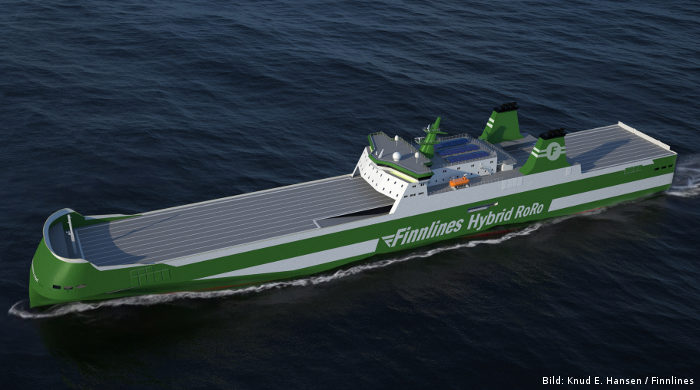 Neue RoRo-Schiffe mit Hybrid-Antrieb für Finnlines