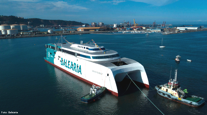 Baleària präsentiert den LNG-Katamaran "Eleanor Roosevelt"